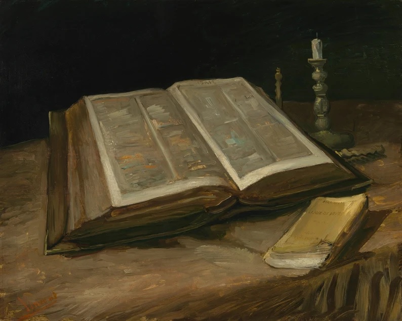 Nature morte avec Bible, de Vincent van Gogh (1885)