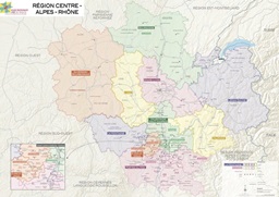 Carte de la Région Centre-Alpes-Rhône