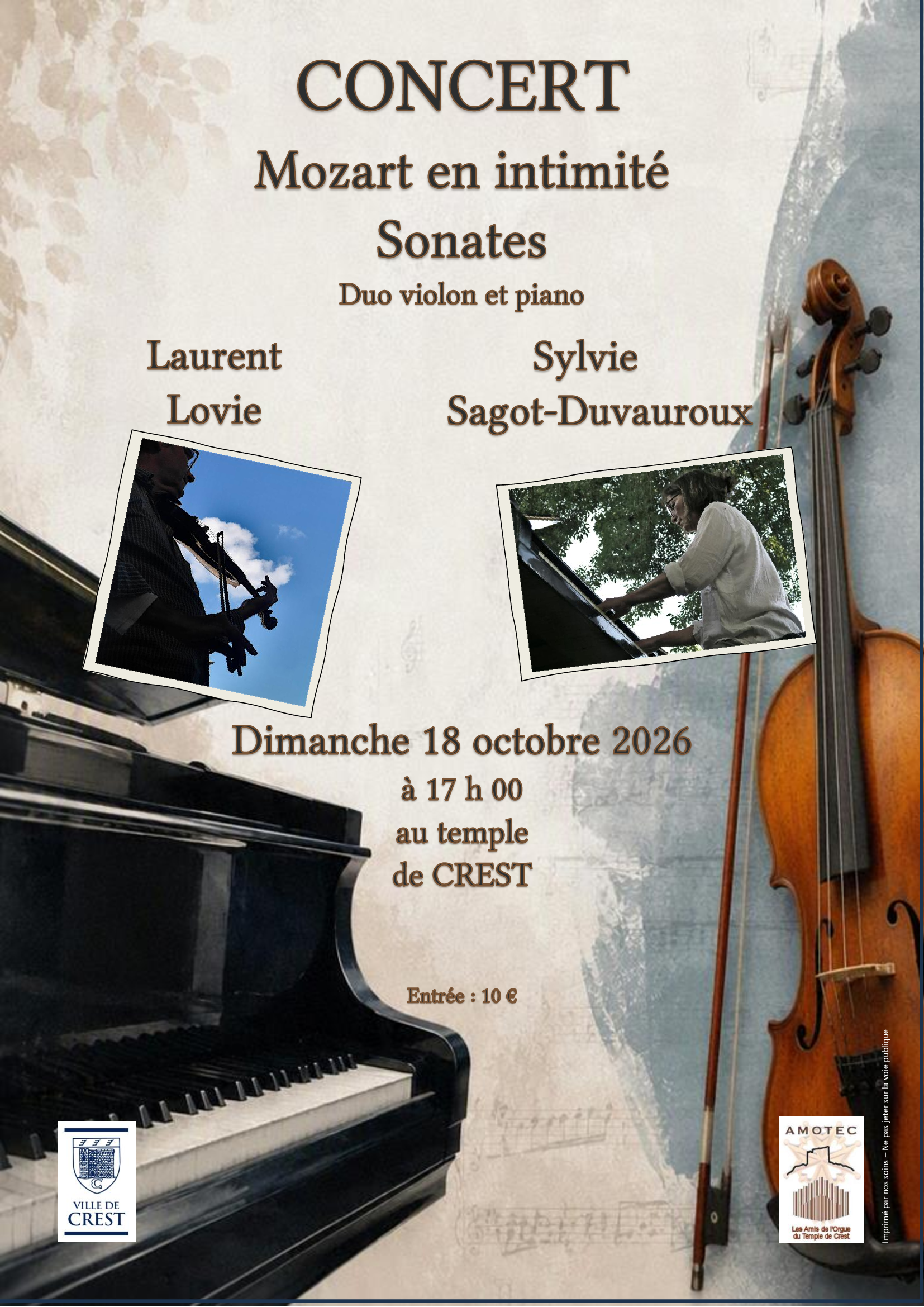 Affiche Violon et piano - Lovie et Sagot-Duvauroux - 2026 Affiche Violon et piano - Lovie et Sagot-Duvauroux - 2026