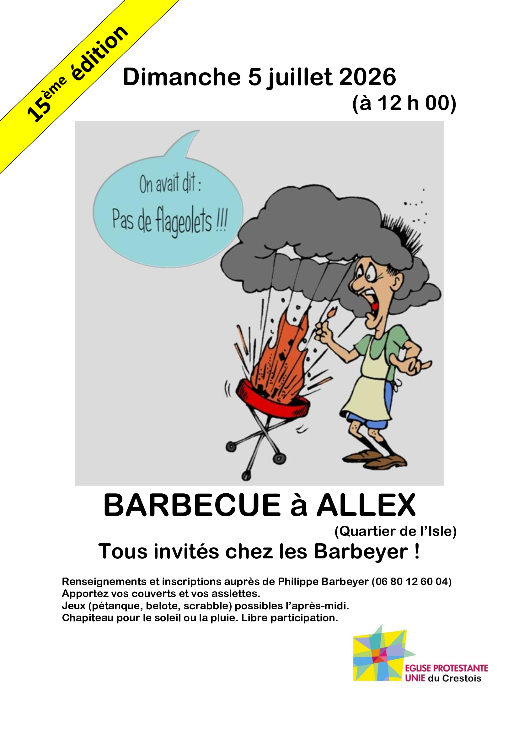 Affiche barbecue 2026